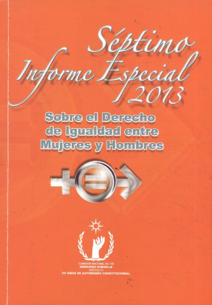 Séptimo informe especial 2013 sobre el derecho de igualdad entre mujeres y hombres