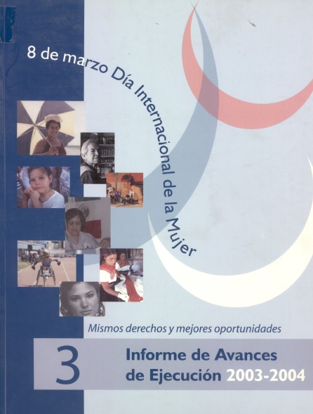 Informe de avances de ejecución 2003-2004